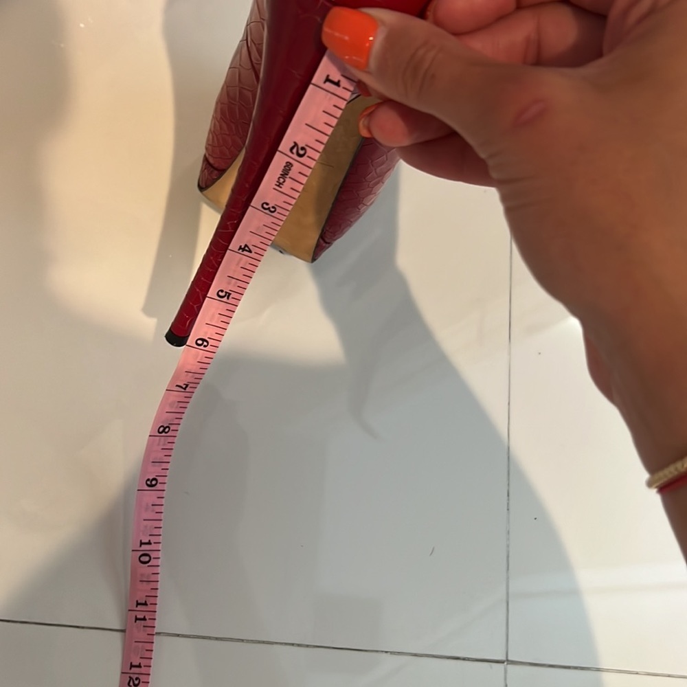 Giuseppe Zanetti pay&leather Red peep toe - Picture 7 of 7